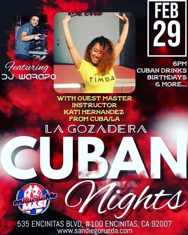 La Gozadera Cuban nights featuring Kati Hernandez & DJ Warapo