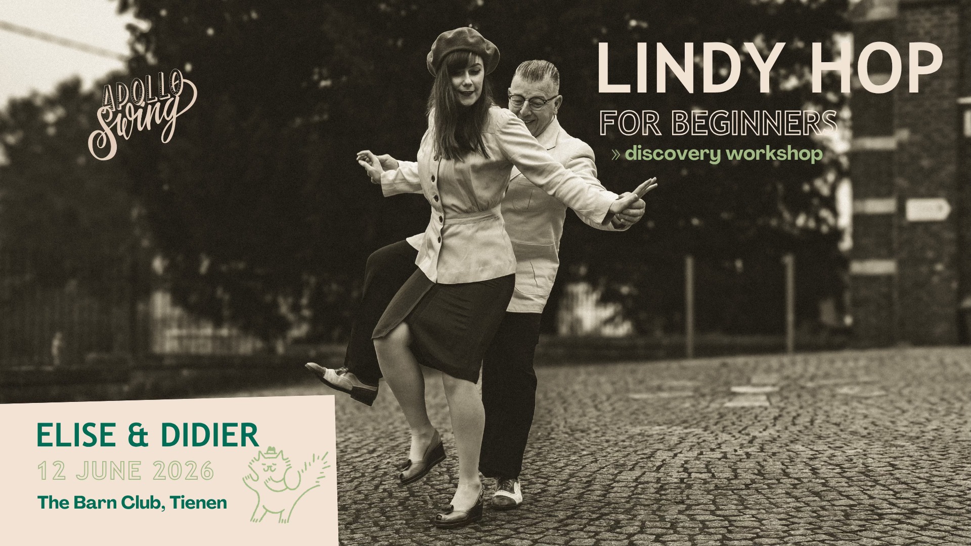 Lindy Hop discovery workshop in Tienen at the Barn Club
