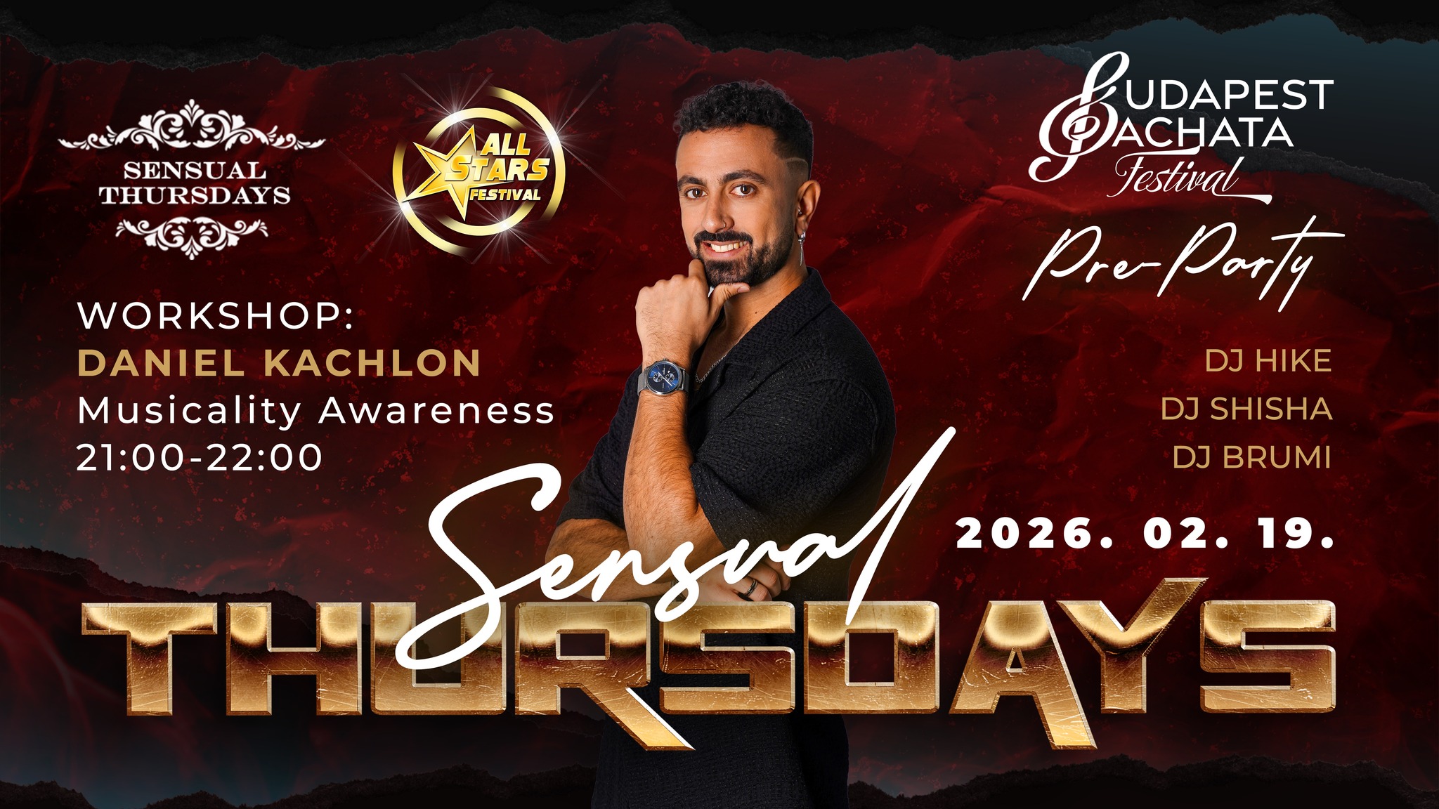 Sensual Thursdays Budapest Bachata Festival Pre-Party