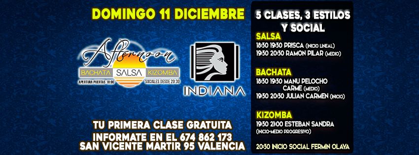 Afternoon Salsa: 5 clases, 3 estilos y social. 1ª Clase Gratis