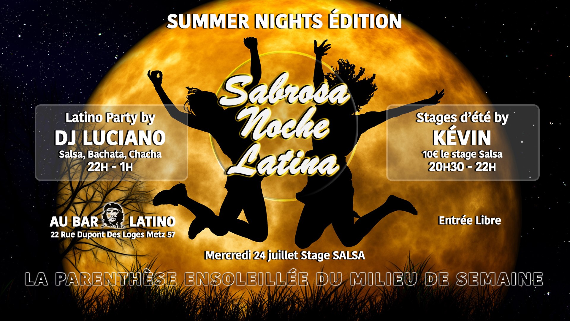 Sabrosa Noche Latina - Soirée by DJ Luciano + Stage By Kévin