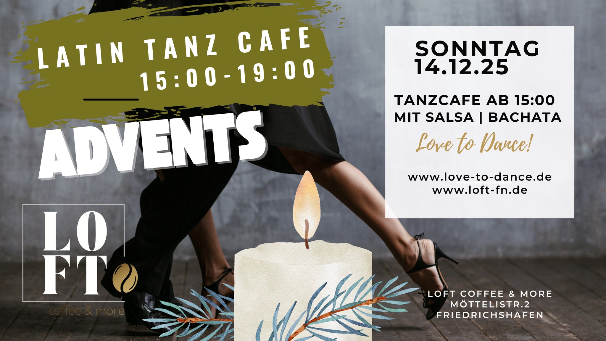 ✨ Advents-Tanzcafé im LOFT Latin Sunday Special!