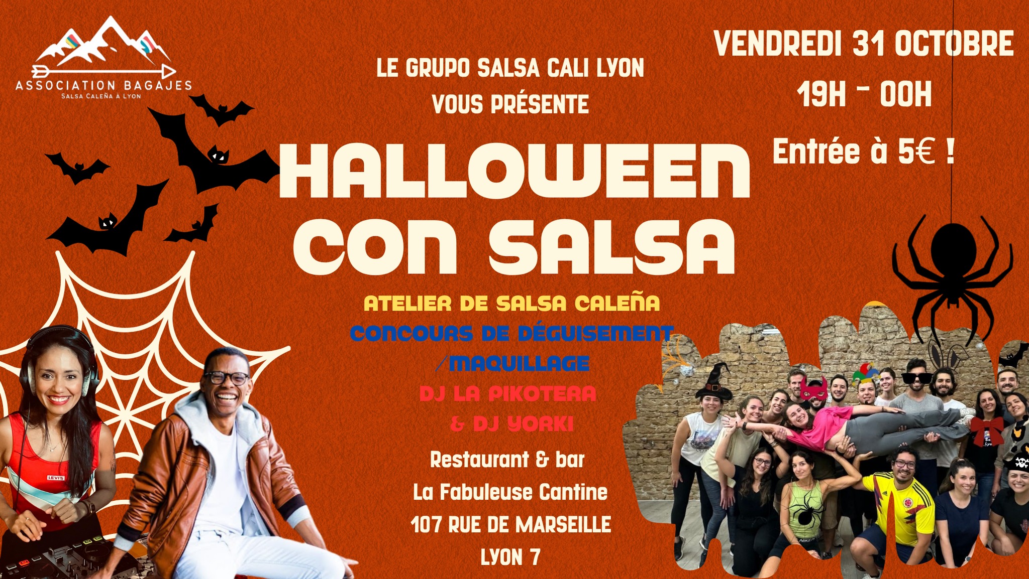 Halloween Con Salsa - Salsa calena, DJ Set & Concours de déguisement
