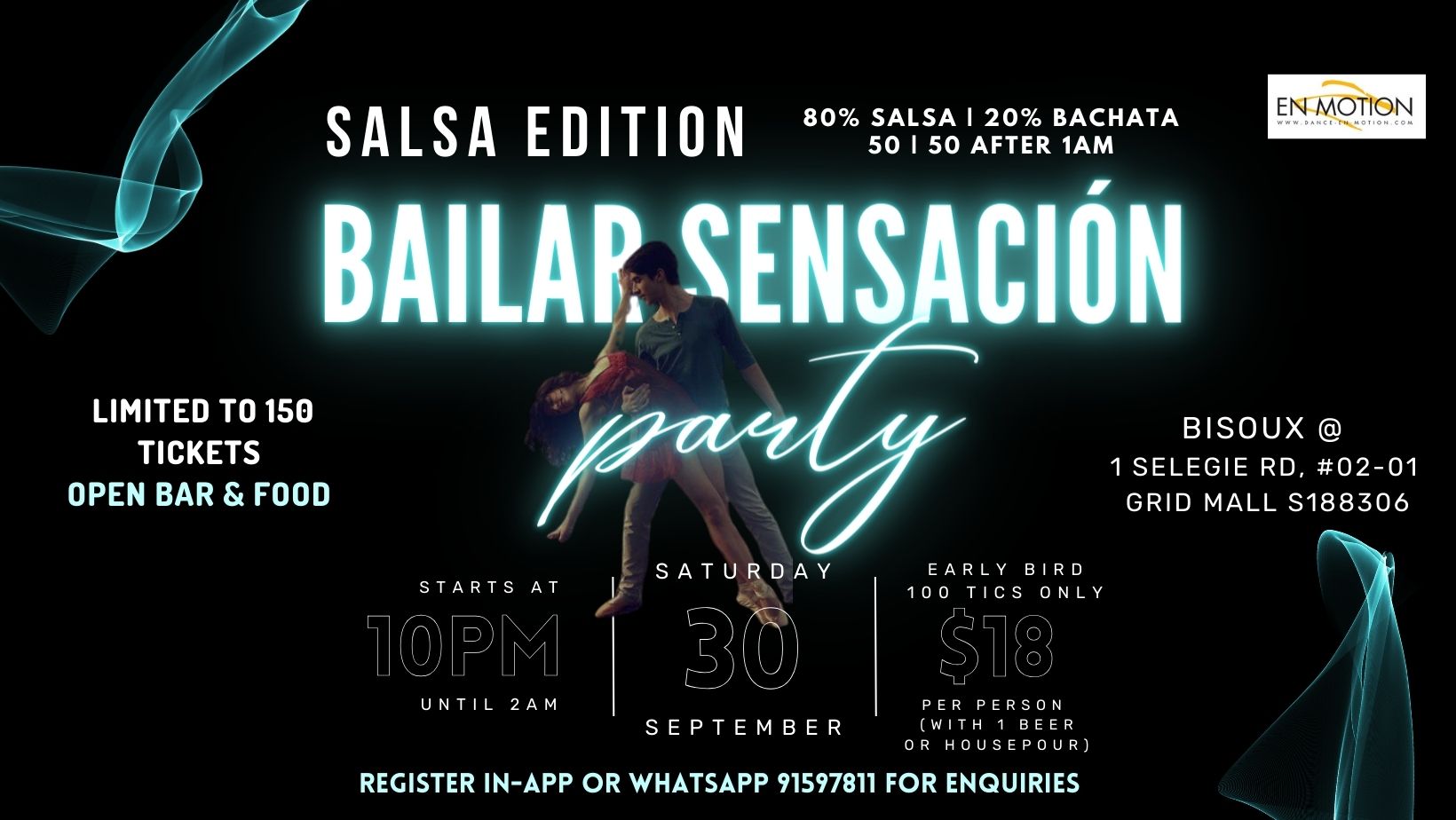 Bailar Sensación Latin Party 30th Sep (Salsa Edition)