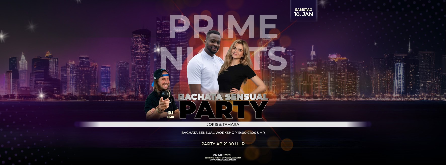 PRIME NIGHTS Bachata Workshops & Party In Ulm