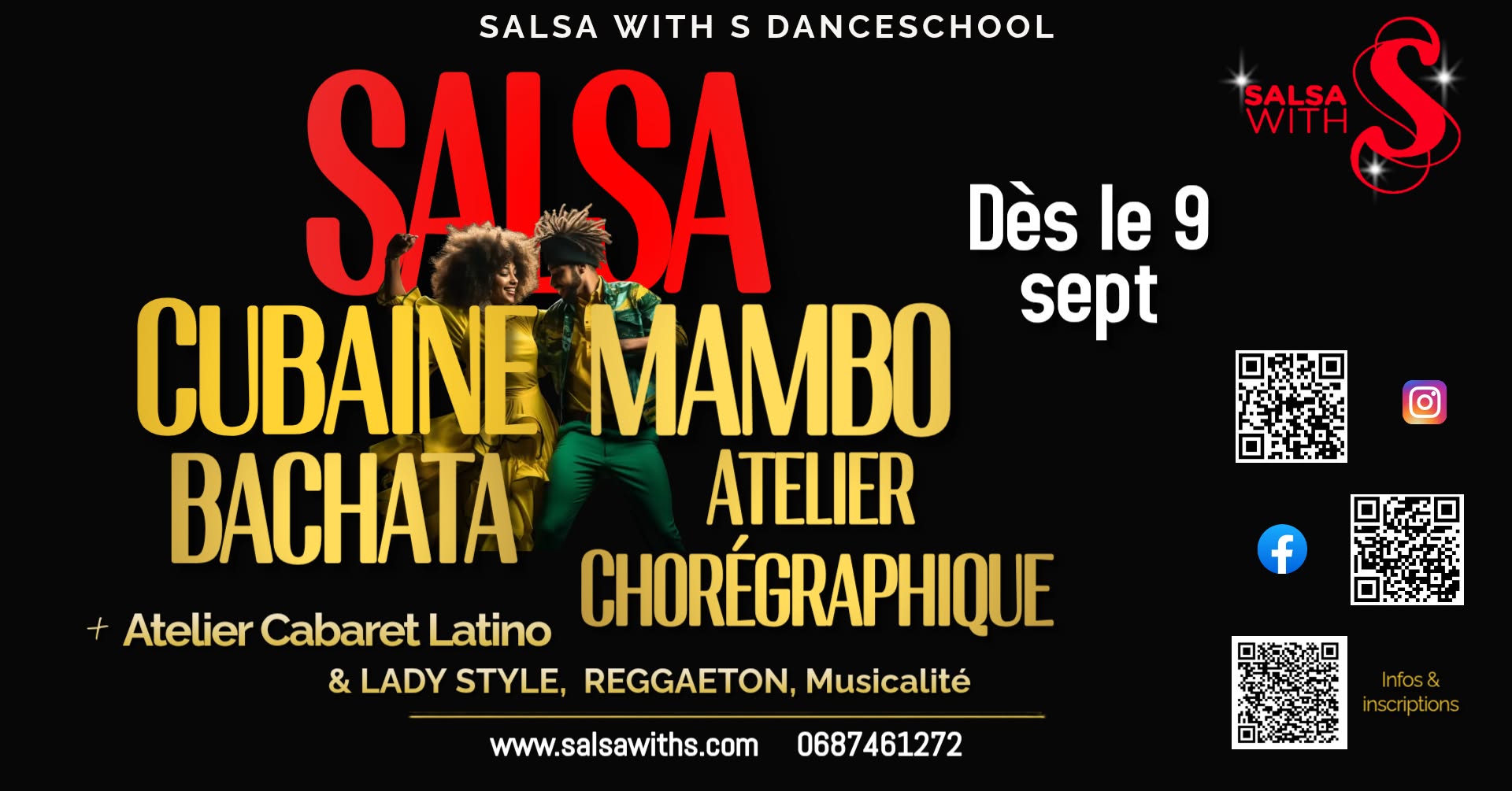Cours d'essai & Portes Ouvertes École de Danse Salsa With's