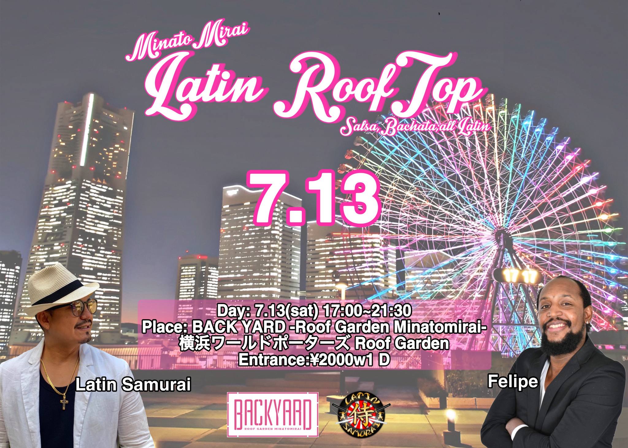 Minatomirai Latin RoofTop in BACK YARD -Roof Garden Minatomirai- (横浜ワールドポーターズ屋上)