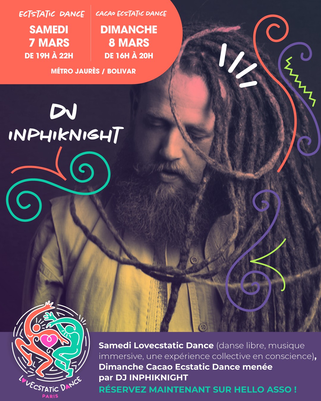 LovEcstatic Dance Paris · Ecstatic Dance avec DJ Inphiknight