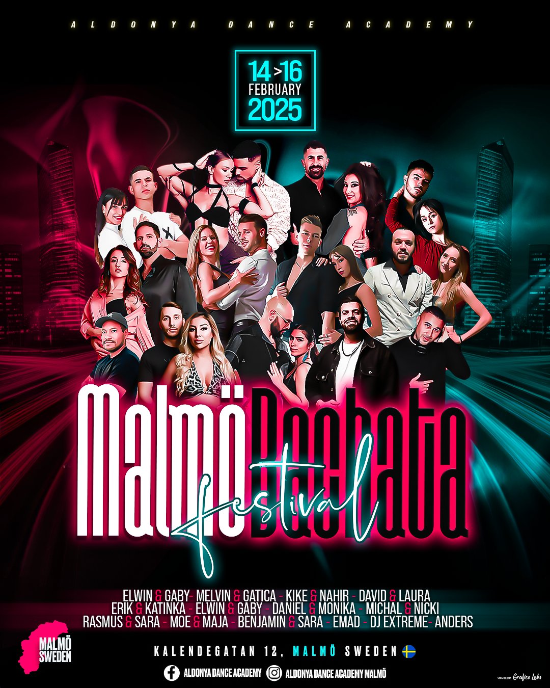 ★The Biggest bachata festival in Scandinavia • Malmö Bachata Festival • Sweden • 14-16 Feb 2025★