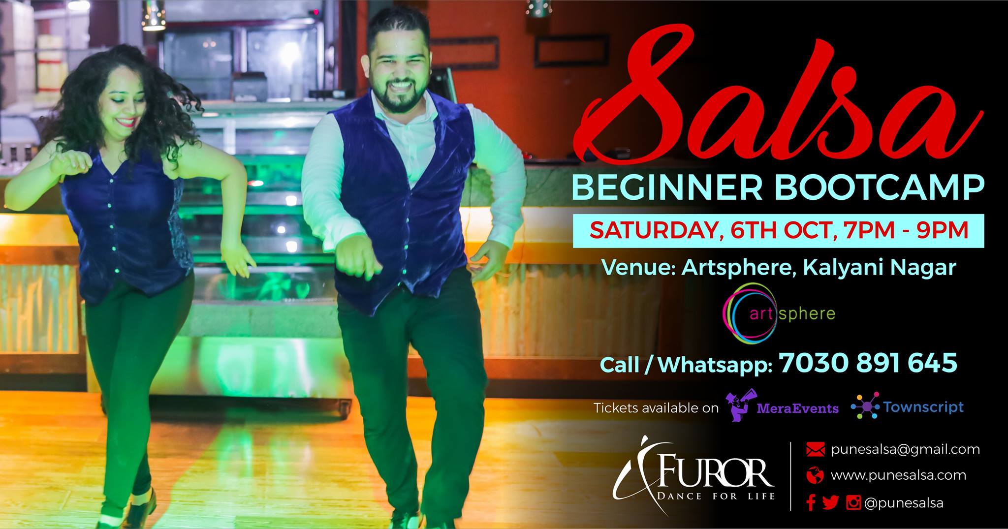 Salsa Beginner Bootcamp 6th Oct Kalyani Nagar