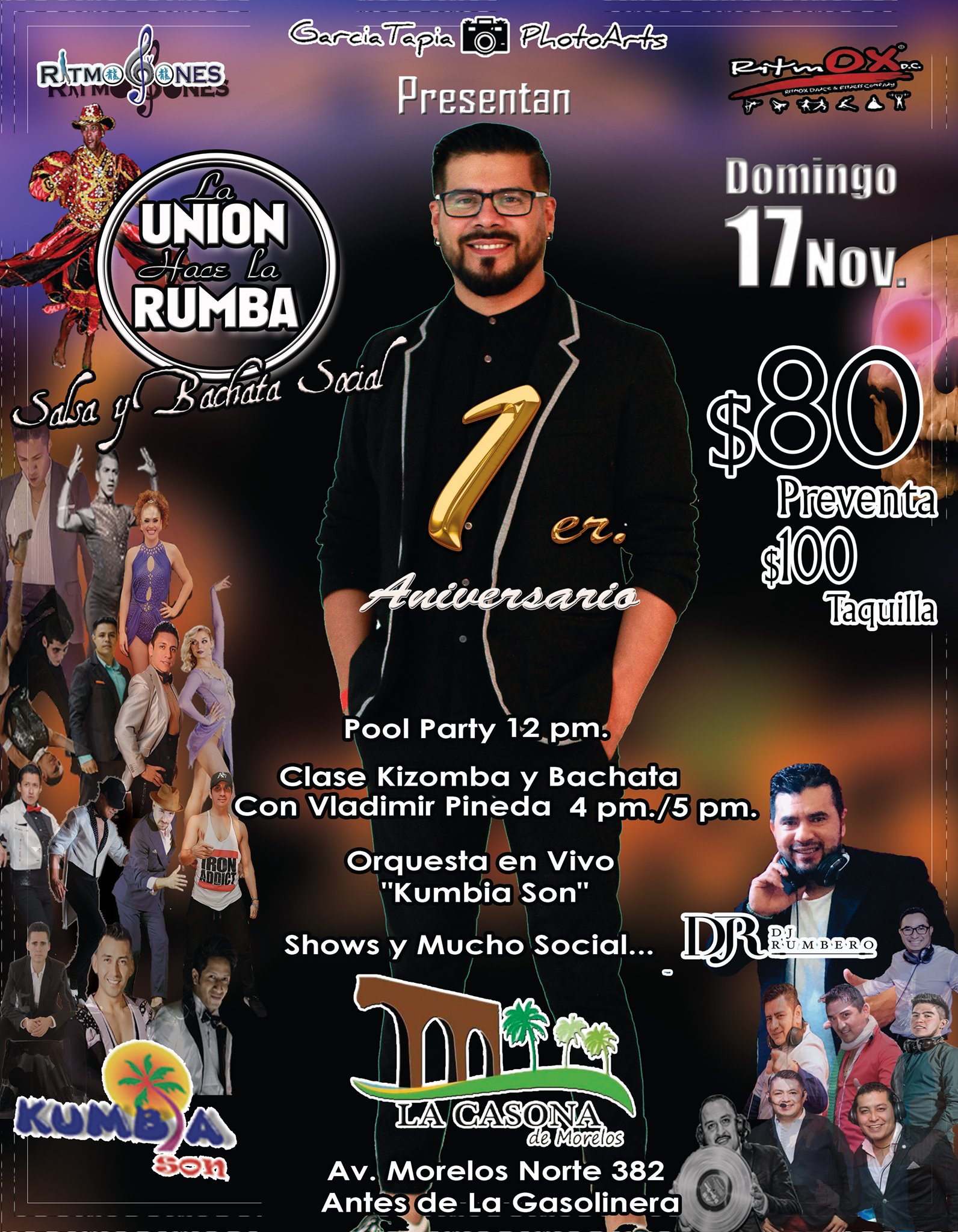 1er. Aniversario La Unión Hace La Rumba Salsa Y Bachata Social