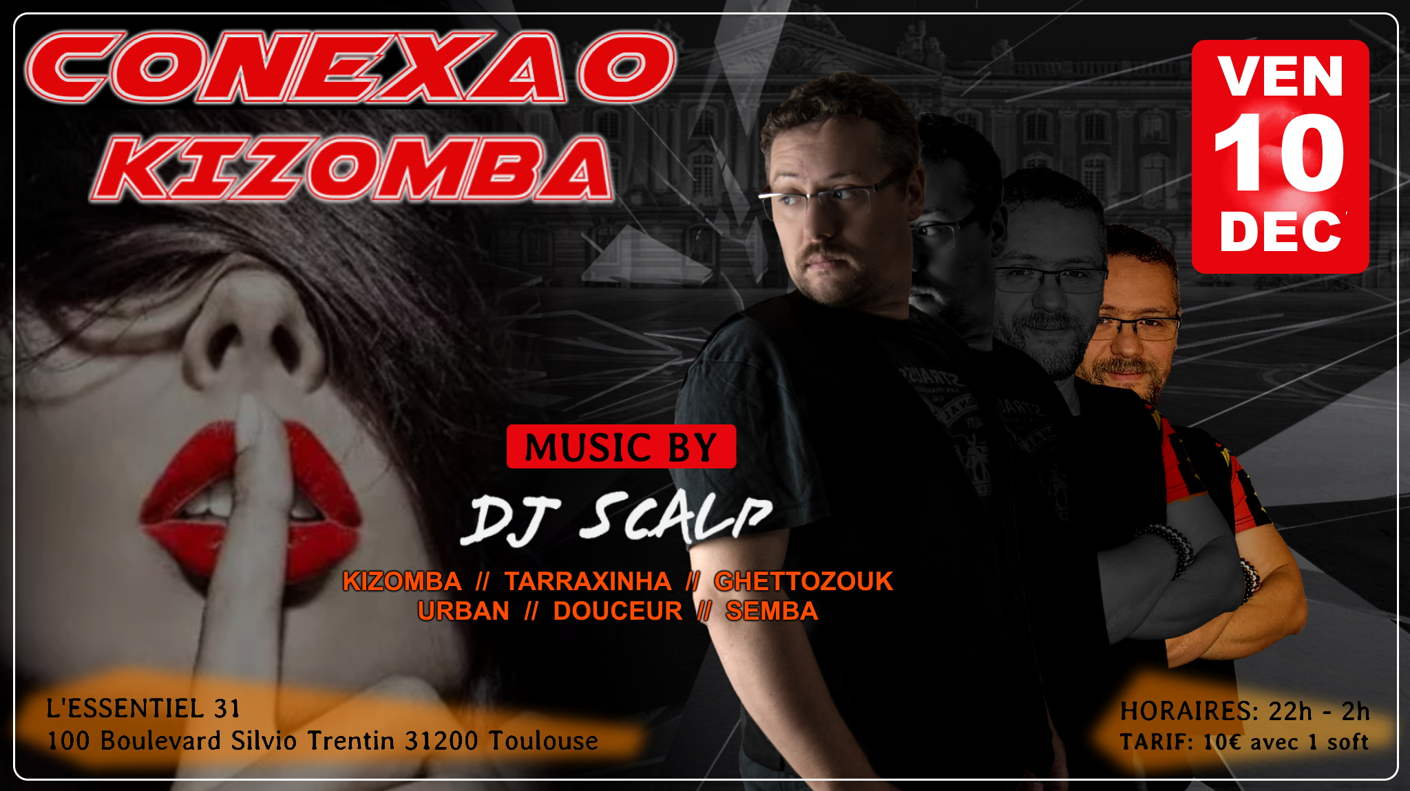 Conexao Kizomba - Dj Scalp - Vendredi 10 Décembre 2021