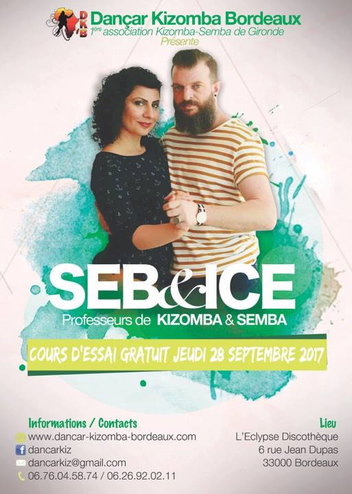 Rentrée des cours Kizomba Semba de DKB avec Seb & Ice