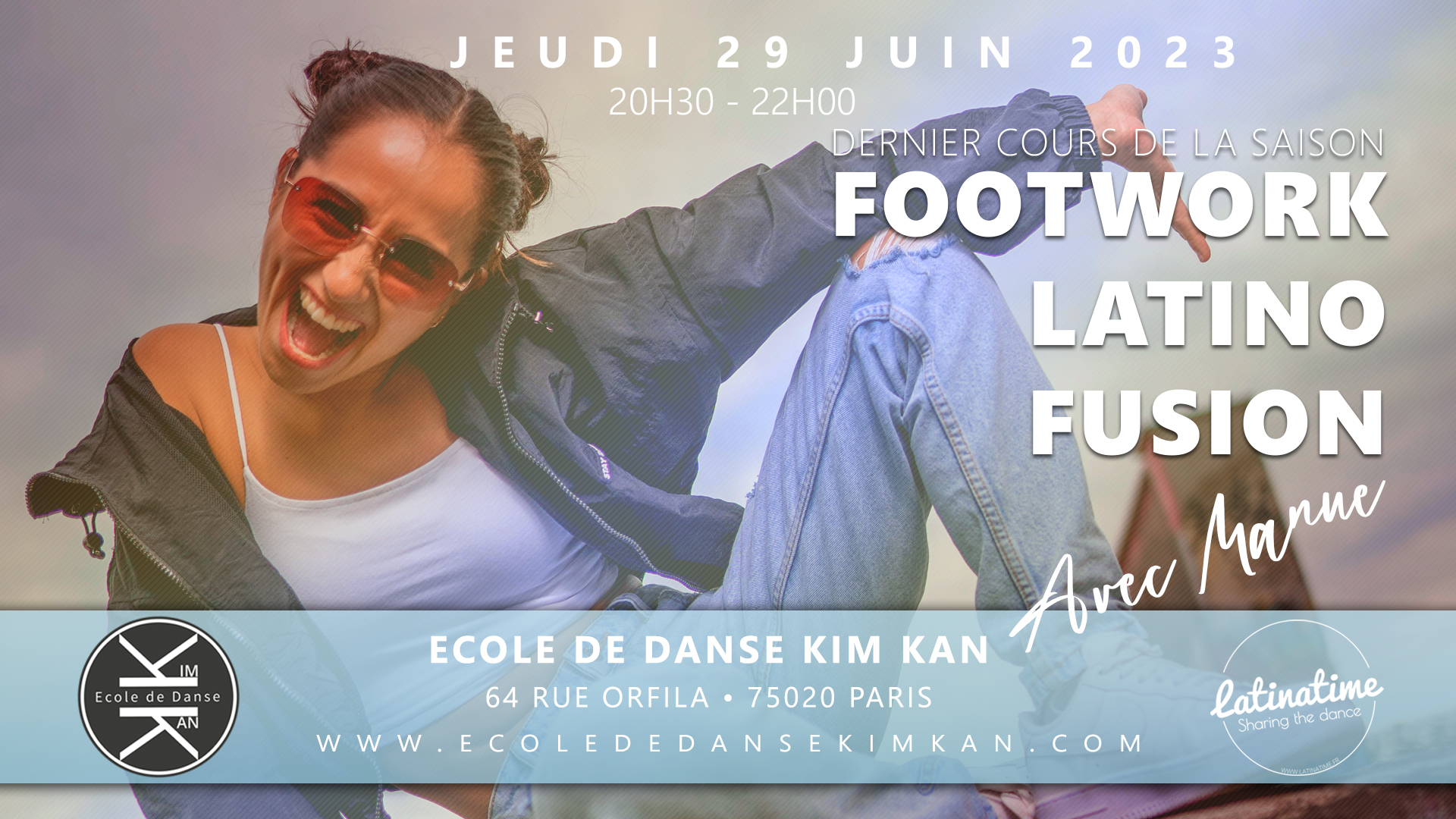 DERNIER COURS DE LA SAISON - Manue présente son Footwork Latino Fusion - Jeudi 29 juin 2023 !