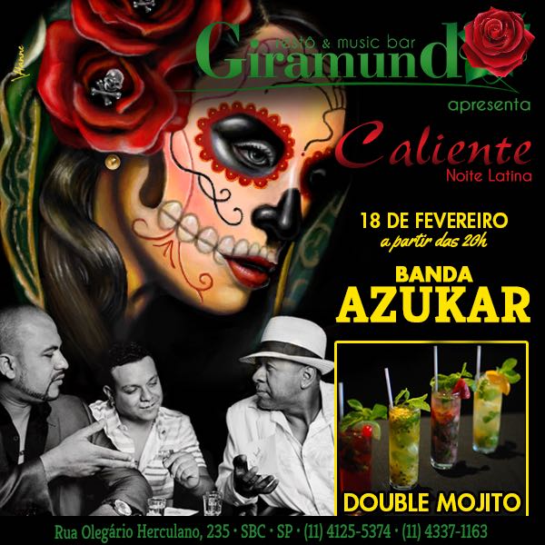 Neste sábado ! Noite Latina Caliente -Show Banda Azukar -Muito agito e anim