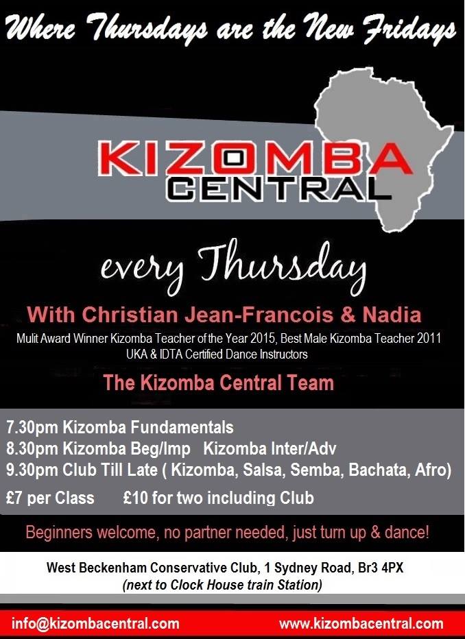 Thursday are the new Friday Kizomba & Urban Kizz