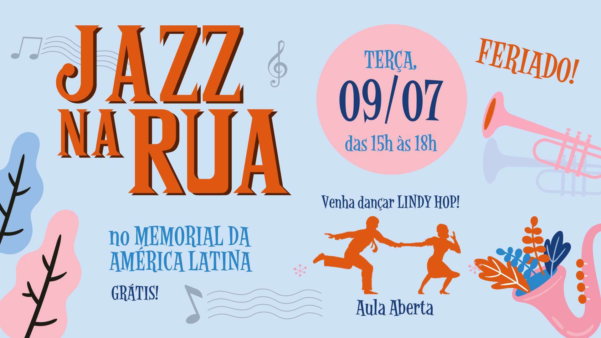 Jazz na Rua no Memorial da América Latina (FERIADO!)