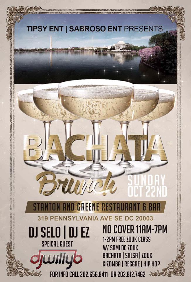 Bachata Brunch DC Sunday w Zouk Class 1-2pm Sami