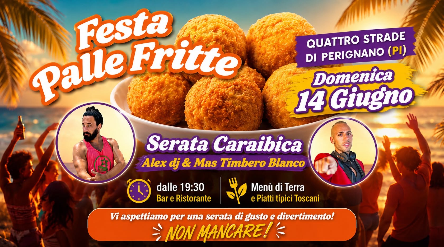 Domenica 14 Giugno Festa Palle Fritte Quattro Strade Perignano