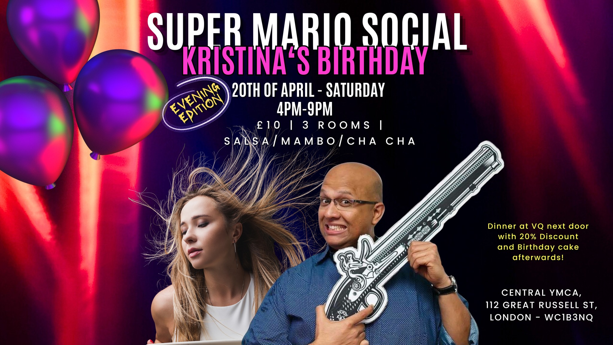Super Mario Social - Kristina's Birthday (Evening Edition)