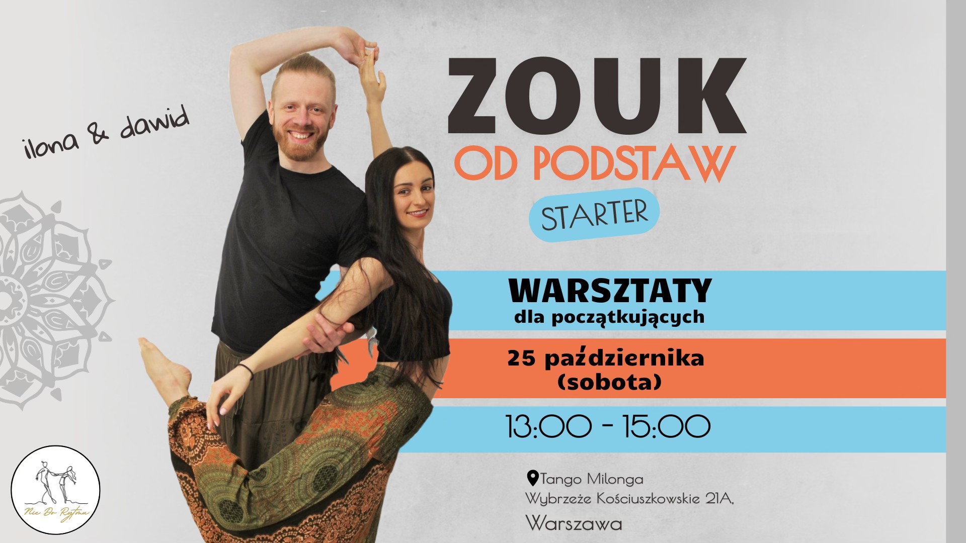 ZOUK Starter - warsztaty dla początkujących (2 godz)