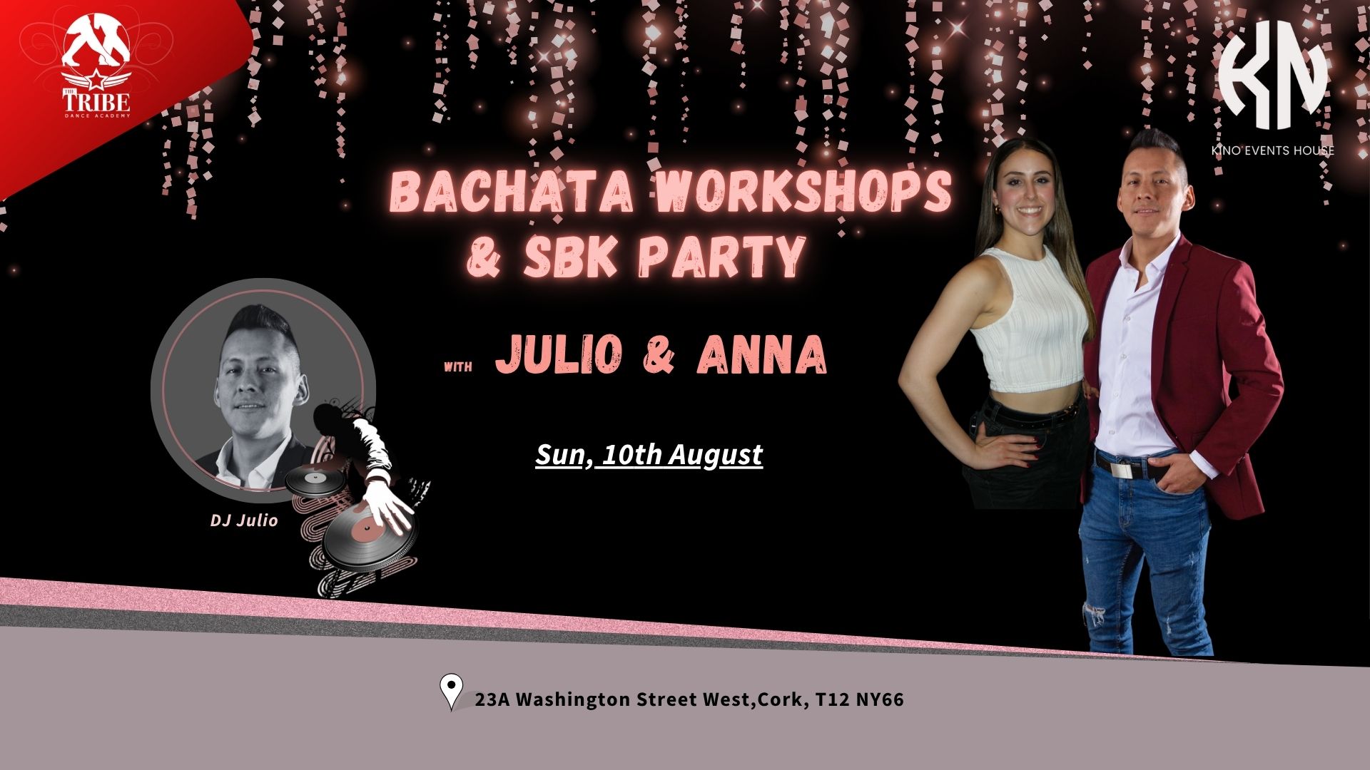 Bachata Flow workshops with Julio and Anna & SBK Night at Kino๐