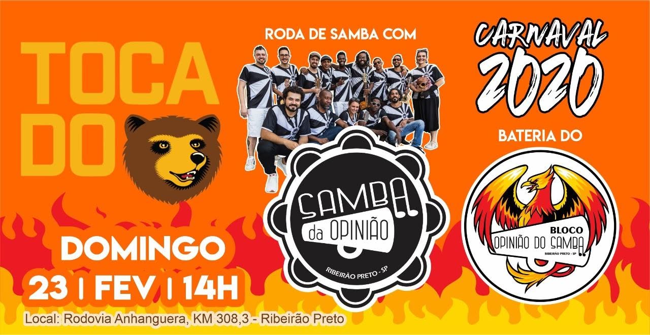 Samba da Opinião e Bloco Opinião do Samba na Toca do Urso
