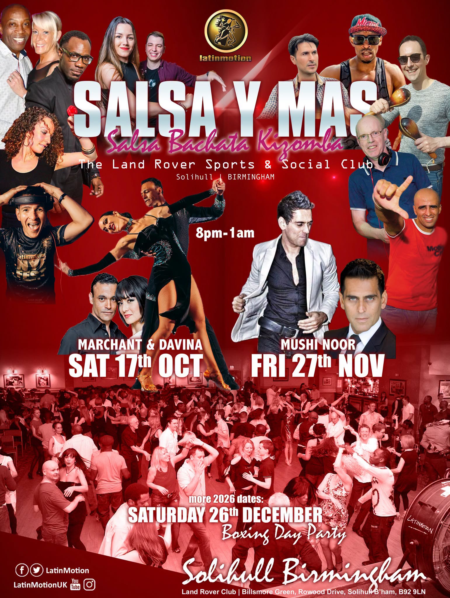 LatinMotion β€οΈβπ₯ SALSA Y MAS ππ» Land Rover Club π Solihull, Birmingham