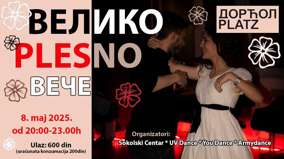 VELIKO PLESNO VEČE u Dorćol Placu