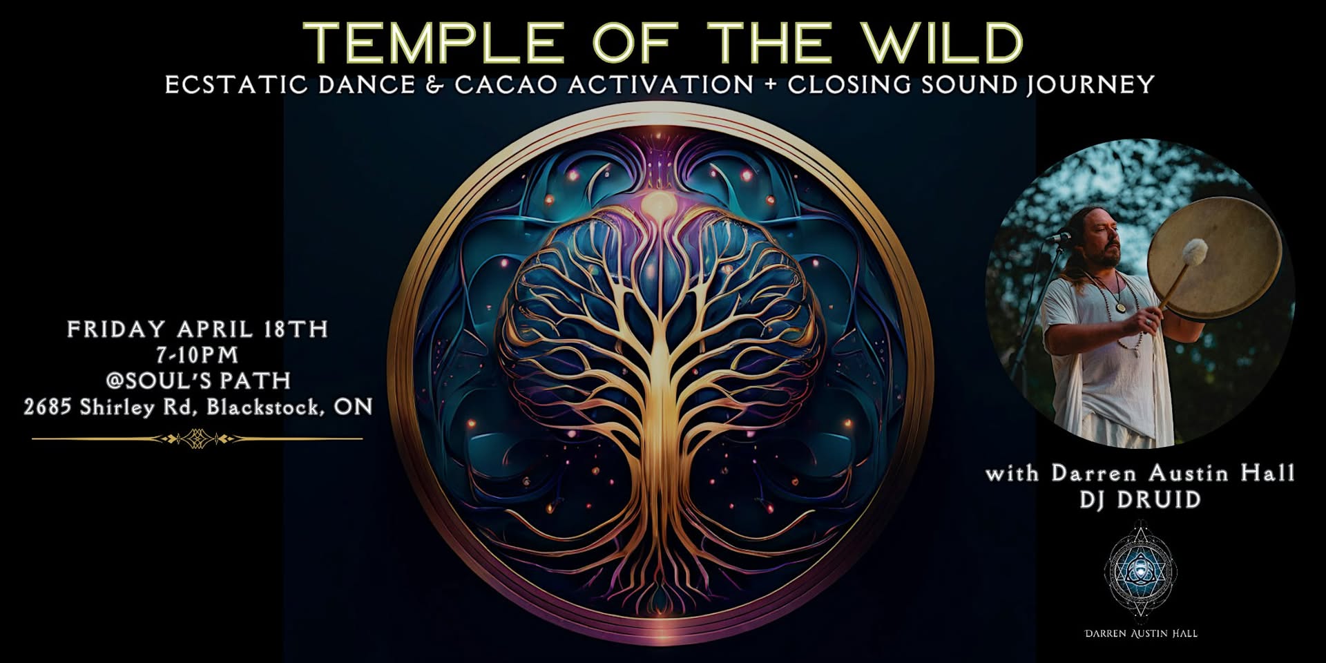 TEMPLE OF THE WILD: Ecstatic Dance at Souls Path with Darren Austin Hall