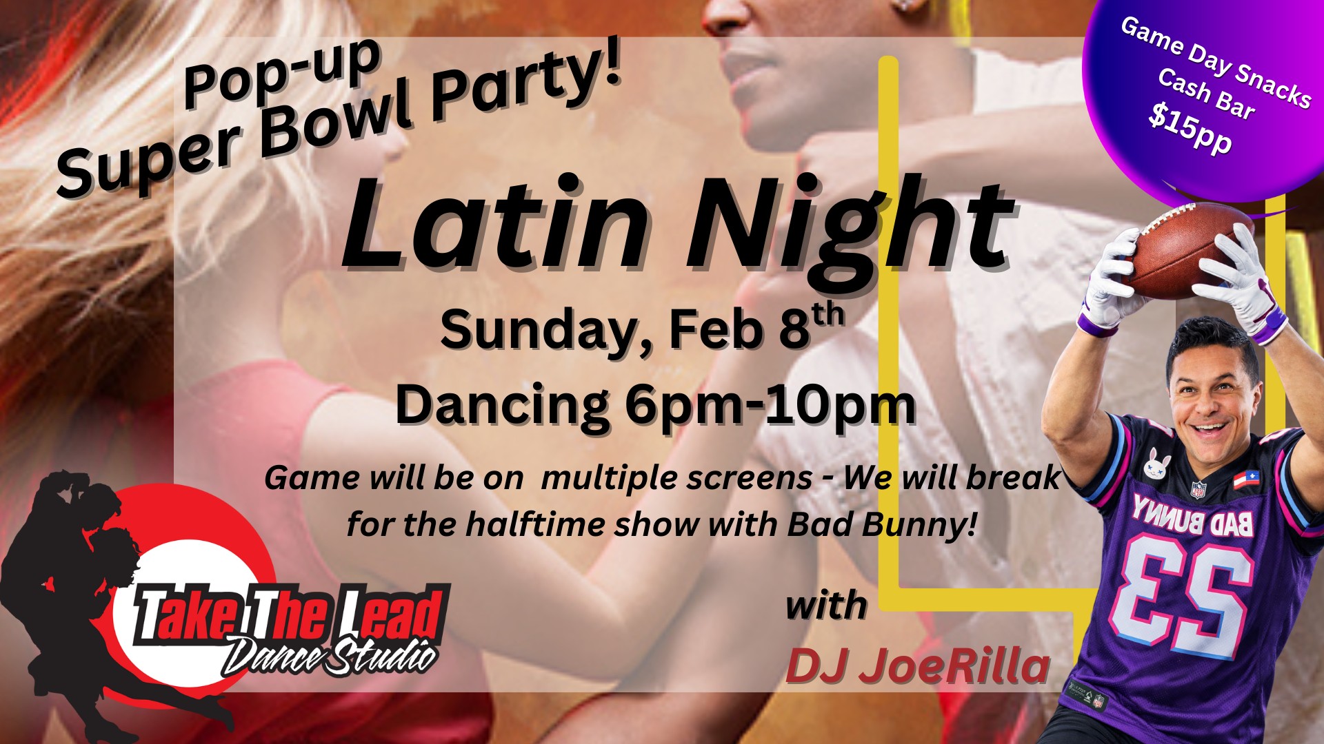 Latin Night at Take The Lead - Game Day Pop-up!