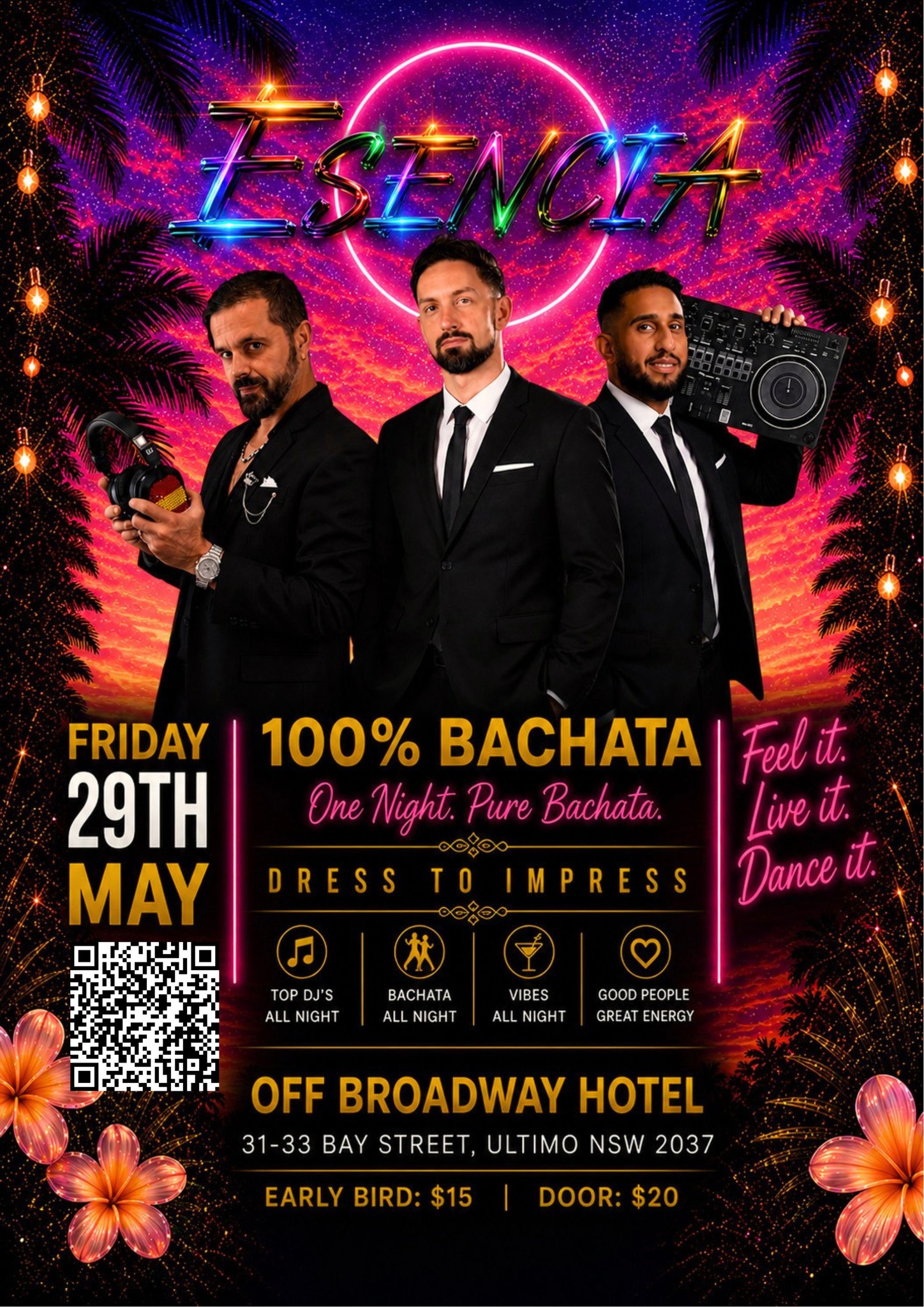 FRIDAY 29th May ๐บ ESENCIA ๐ดDress To Impress 100% BACHATA NIGHT at Off Broadway Hotel