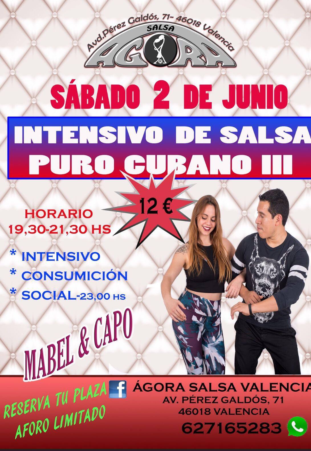 Intensivo "PURO Cubano III" el 2 de Junio