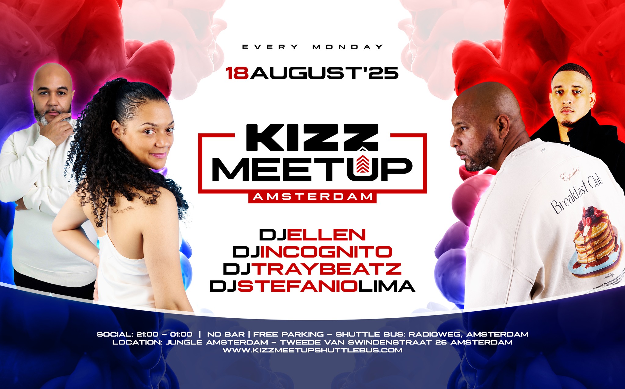 KIZZ MeetUp ‘Amsterdam’: Stefanio Lima x Ellen x Incognito x Traybeatz