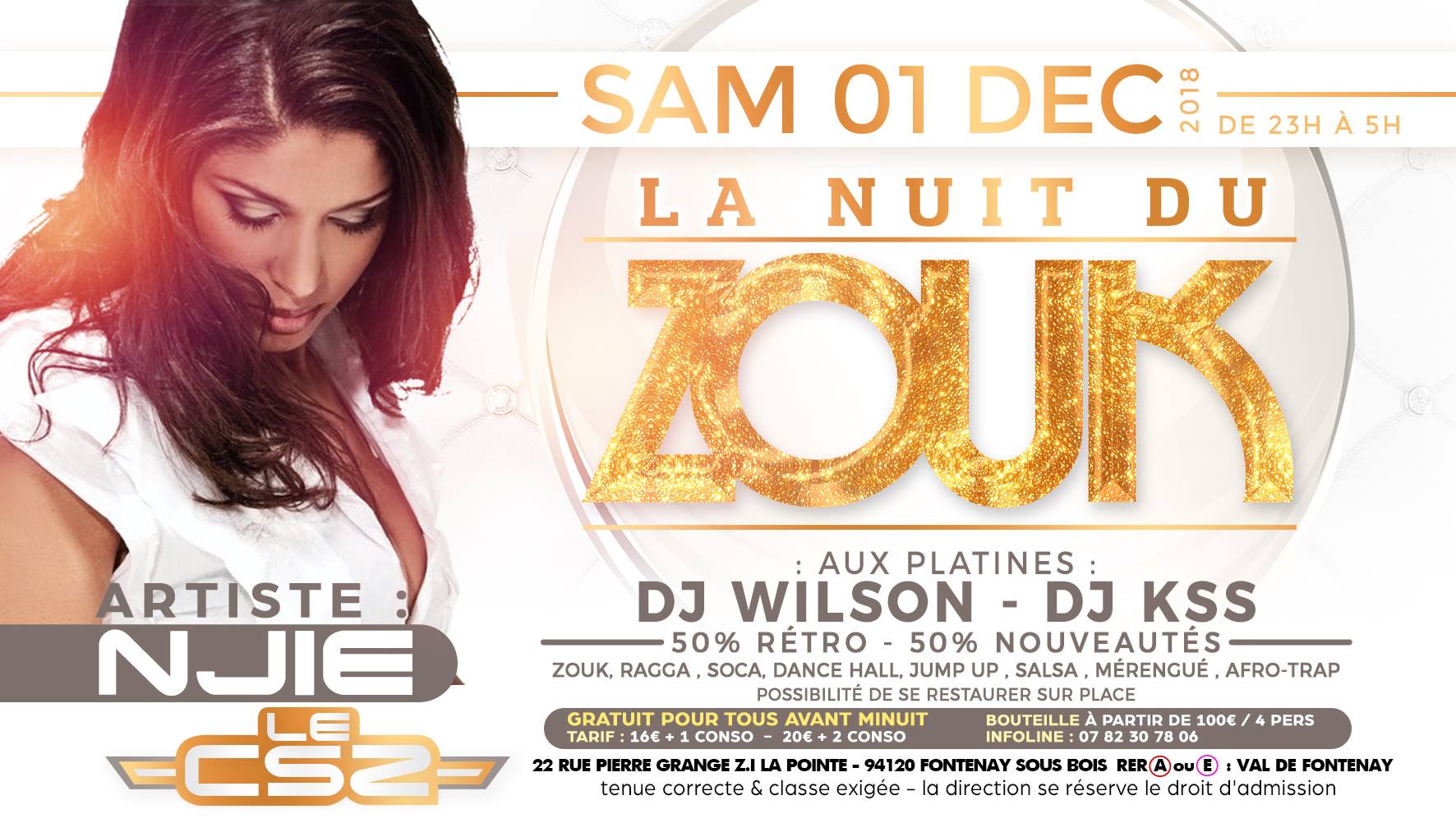 La Nuit Du Zouk Au Csz Avec Njie