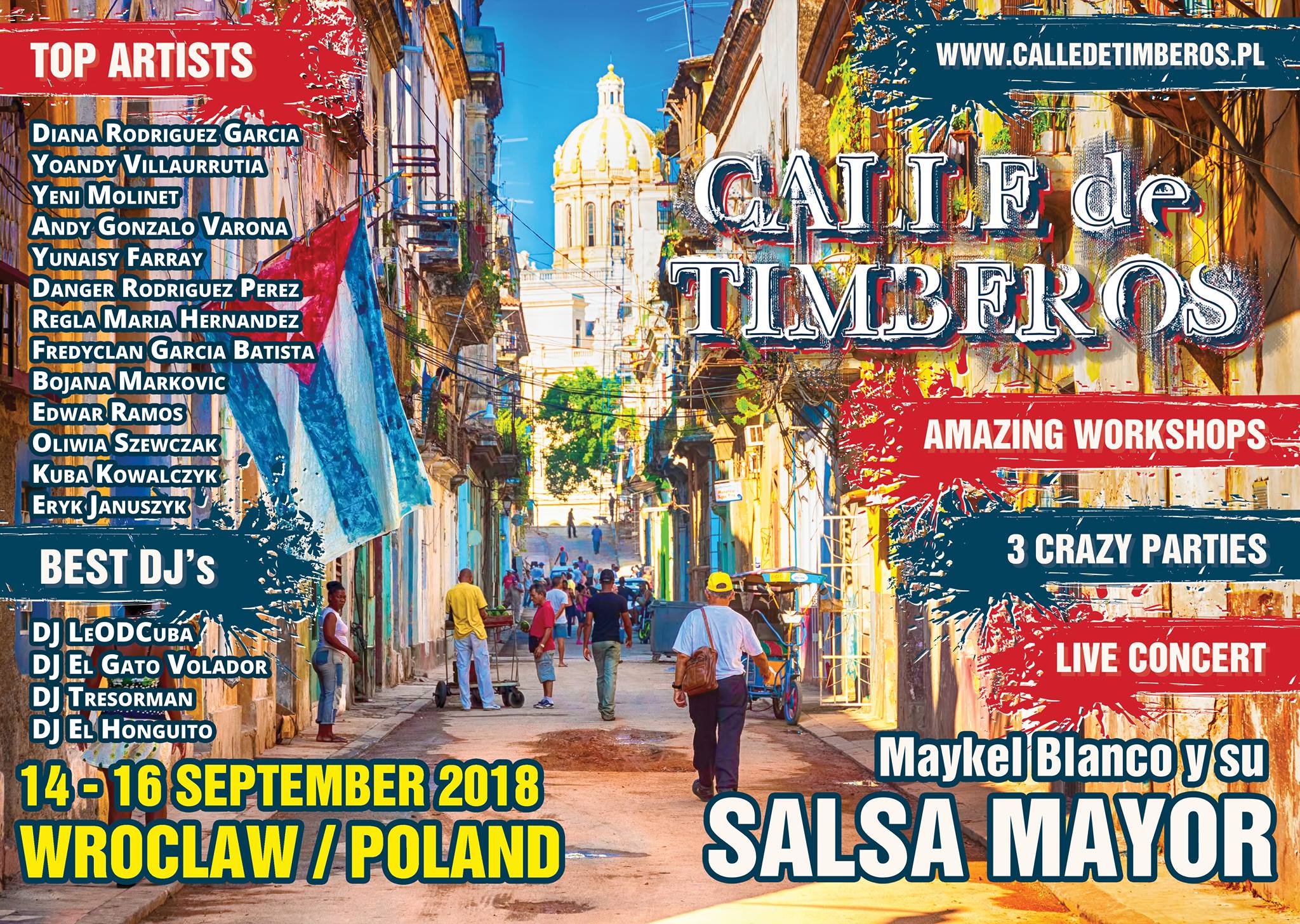 5th Calle de Timberos 2018 - 100% Cuban Festival Official Event