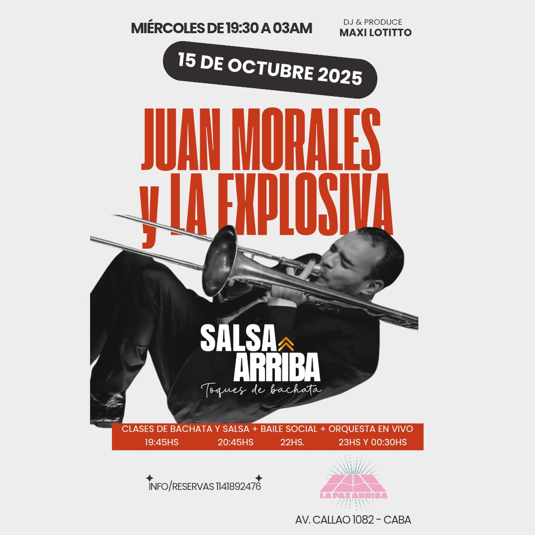 JUAN MORALES y La Explosiva en vivo en SALSA ARRIBA!!!