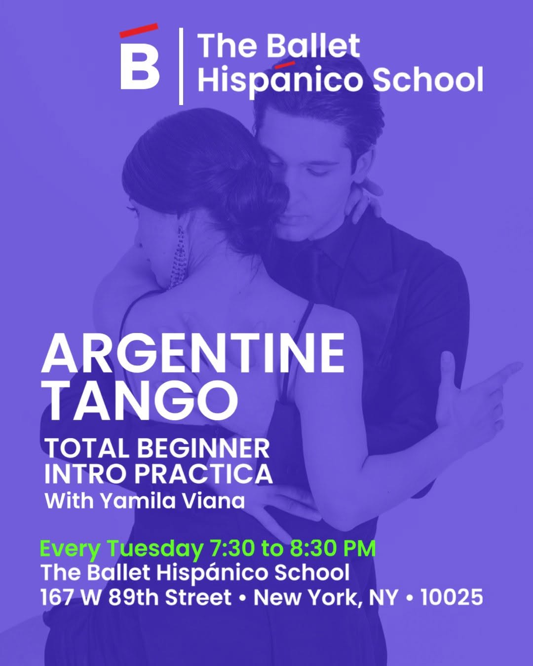 TOTAL BEGINNER TANGO PRACTICA - Every Tuesday