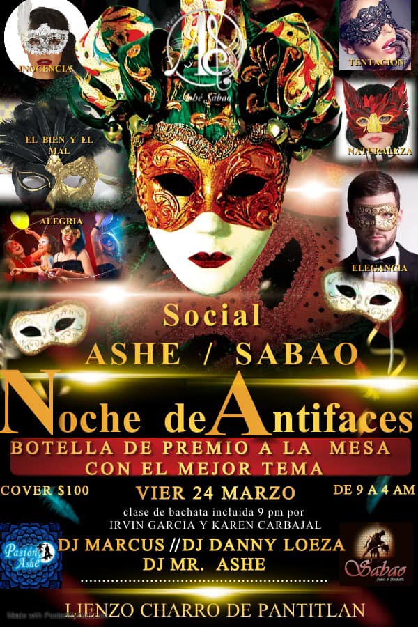 ASHE-SABAO "NOCHE DE CARNAVAL NOCHE DE ANTIFACES"