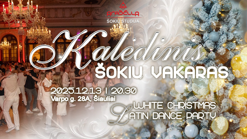 ★Kalėdinis šokių vakarėlis★Christmas Latin Dance Party★