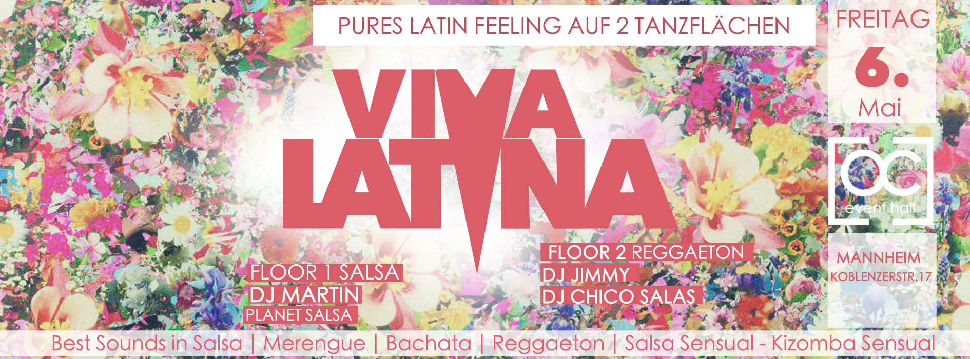 Viva Latina - Freitag 6 Mai - Ladies Eintritt frei bis 23 Uhr