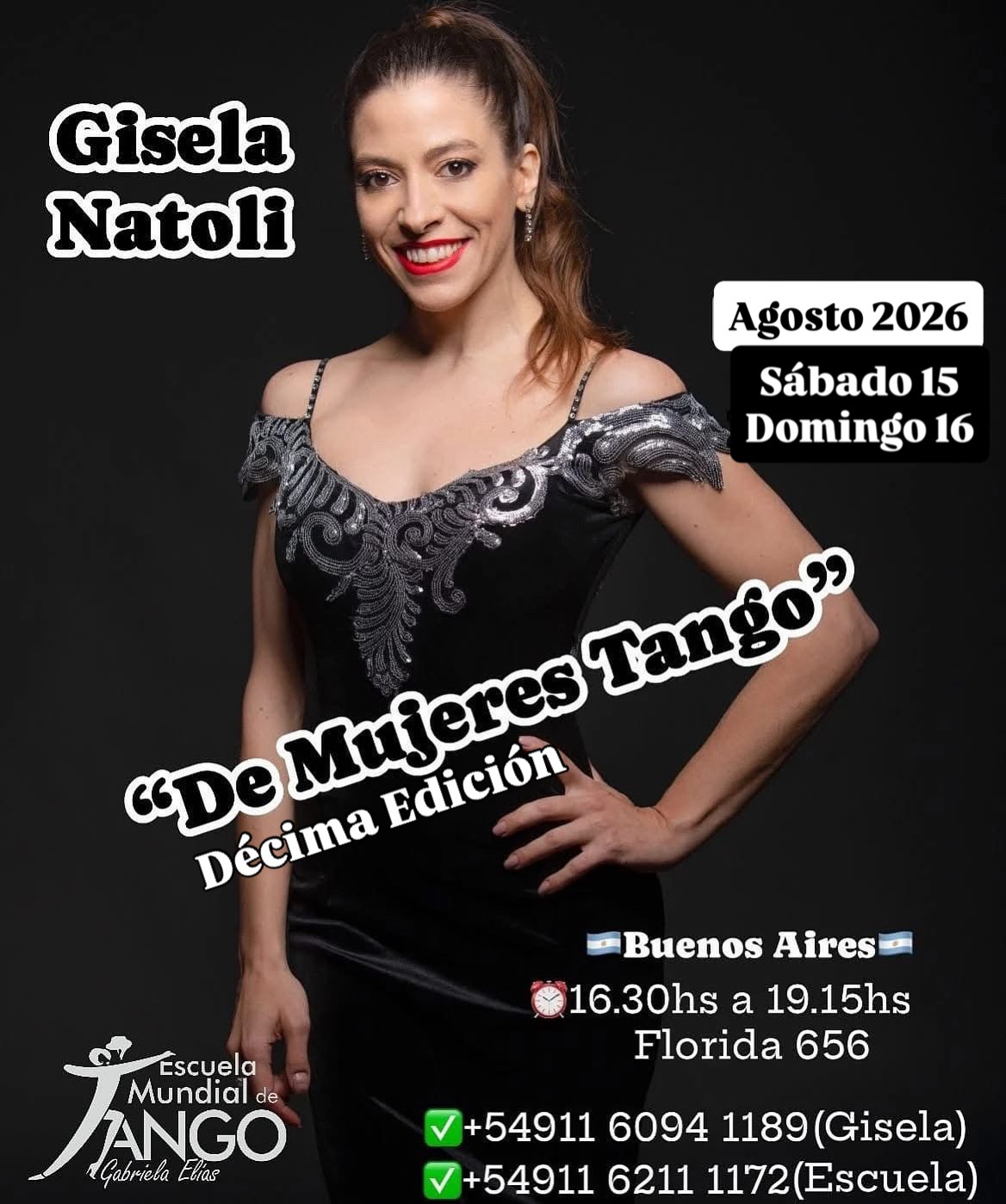 🌹 “De Mujeres Tango”, (Décima Edición)- Gisela Natoli