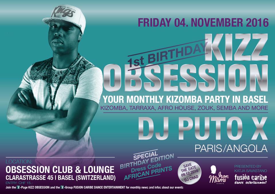 Kizz Obsession Kizomba Party with DJ PUTO X