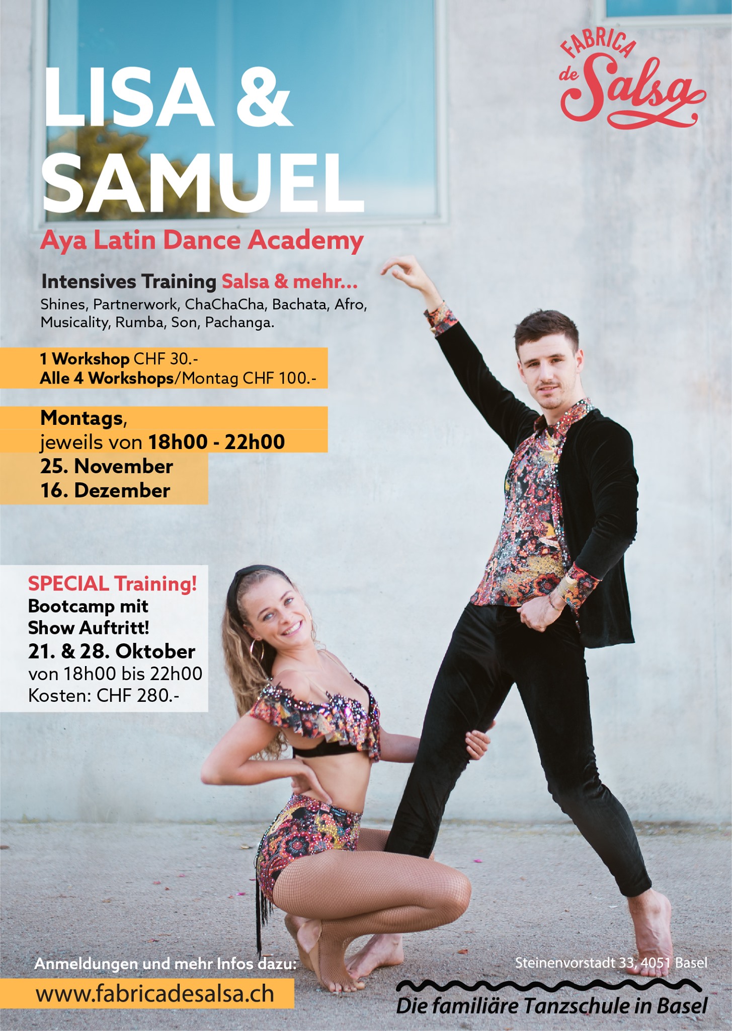 Intensives Workshop Training mit Lisa & Samuel