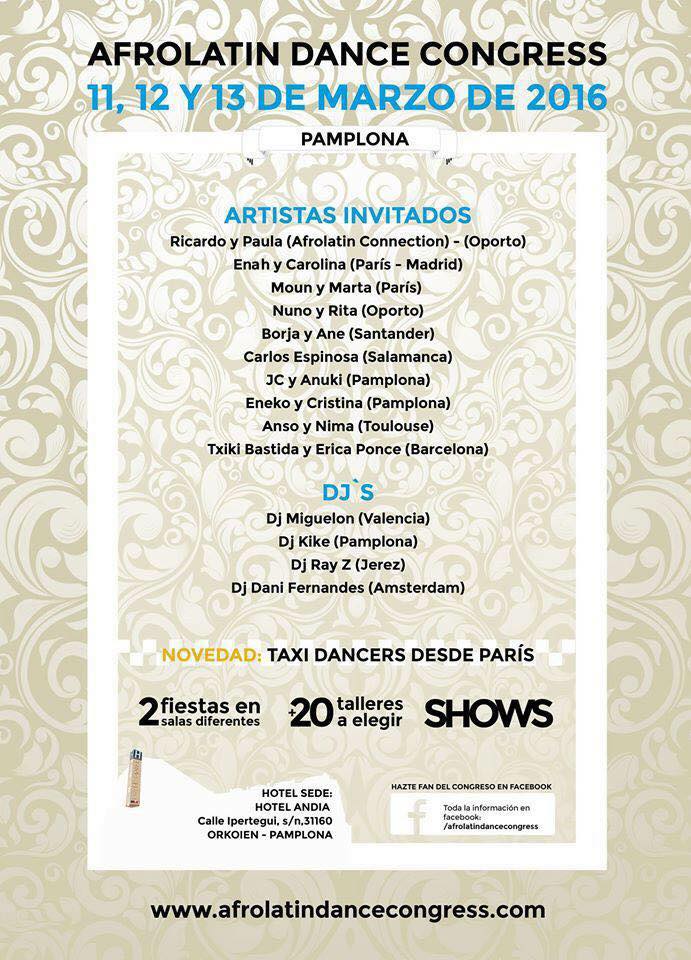 Pamplona Afrolatin Dance Congress 2016 (Evento Oficial)