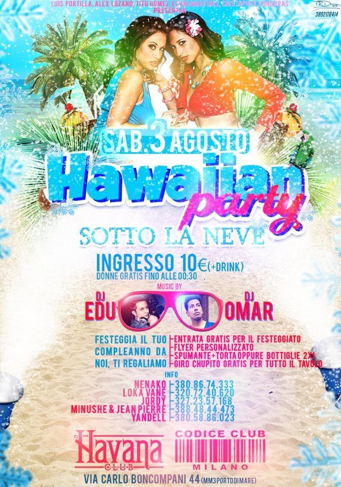 ***HAWAIAN PARTY SOTTO LA NEVE***