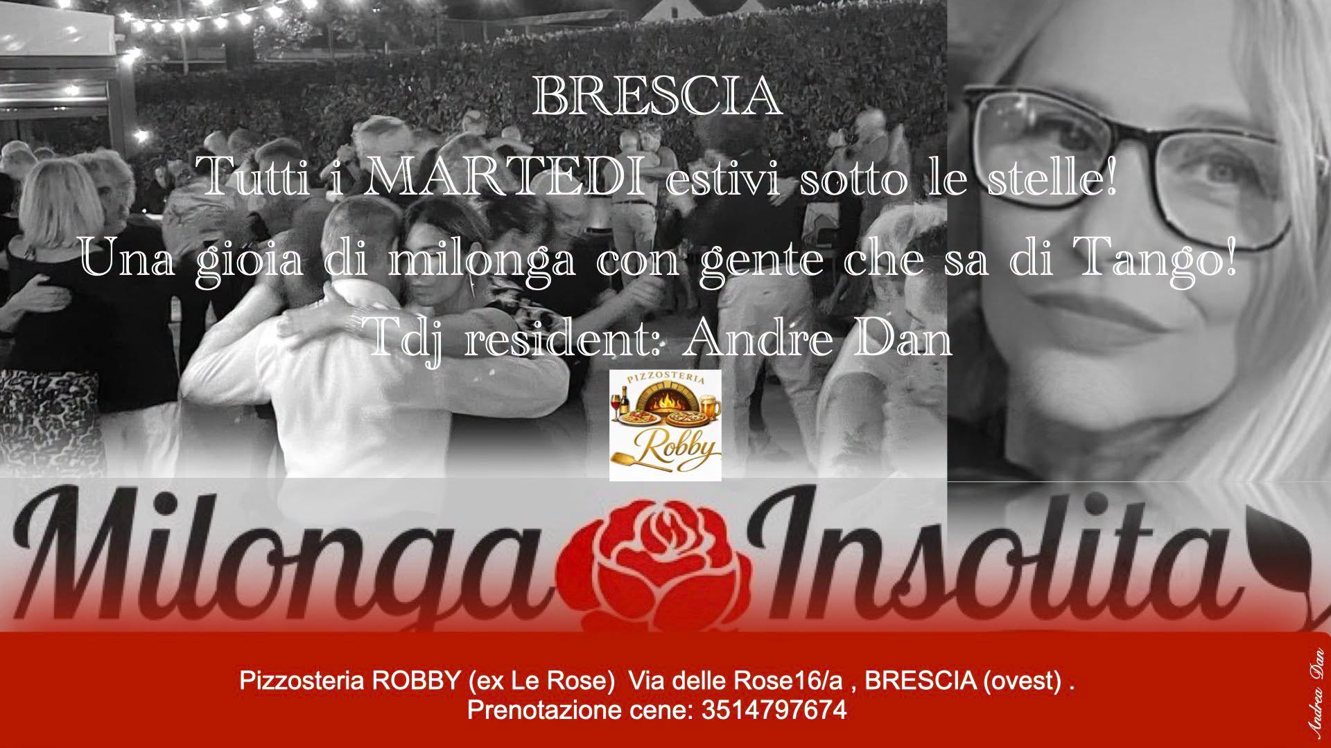 MILONGA INSOLITA sotto le stelle! Martes de Tango en Brescia! Tdj: Andre Dan