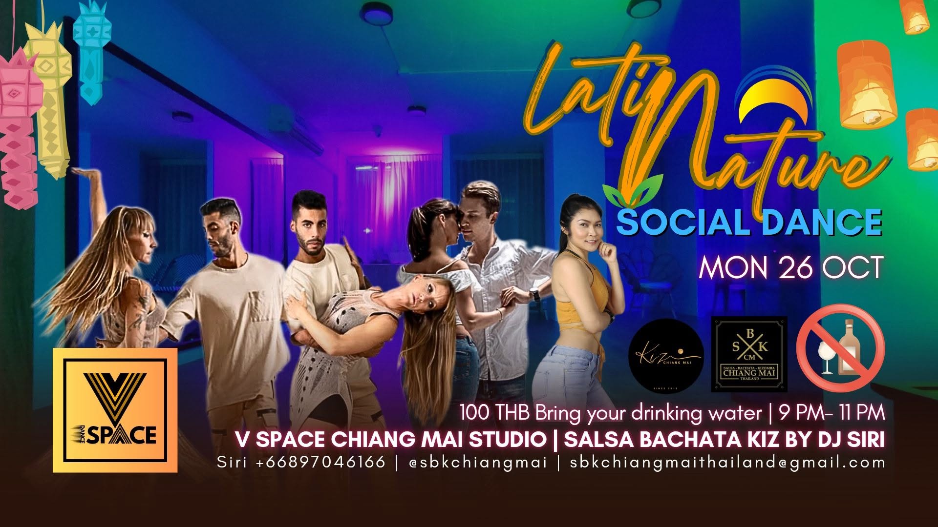 MONDAYs Latin Nature Social Dance Salsa Bachata Kiz