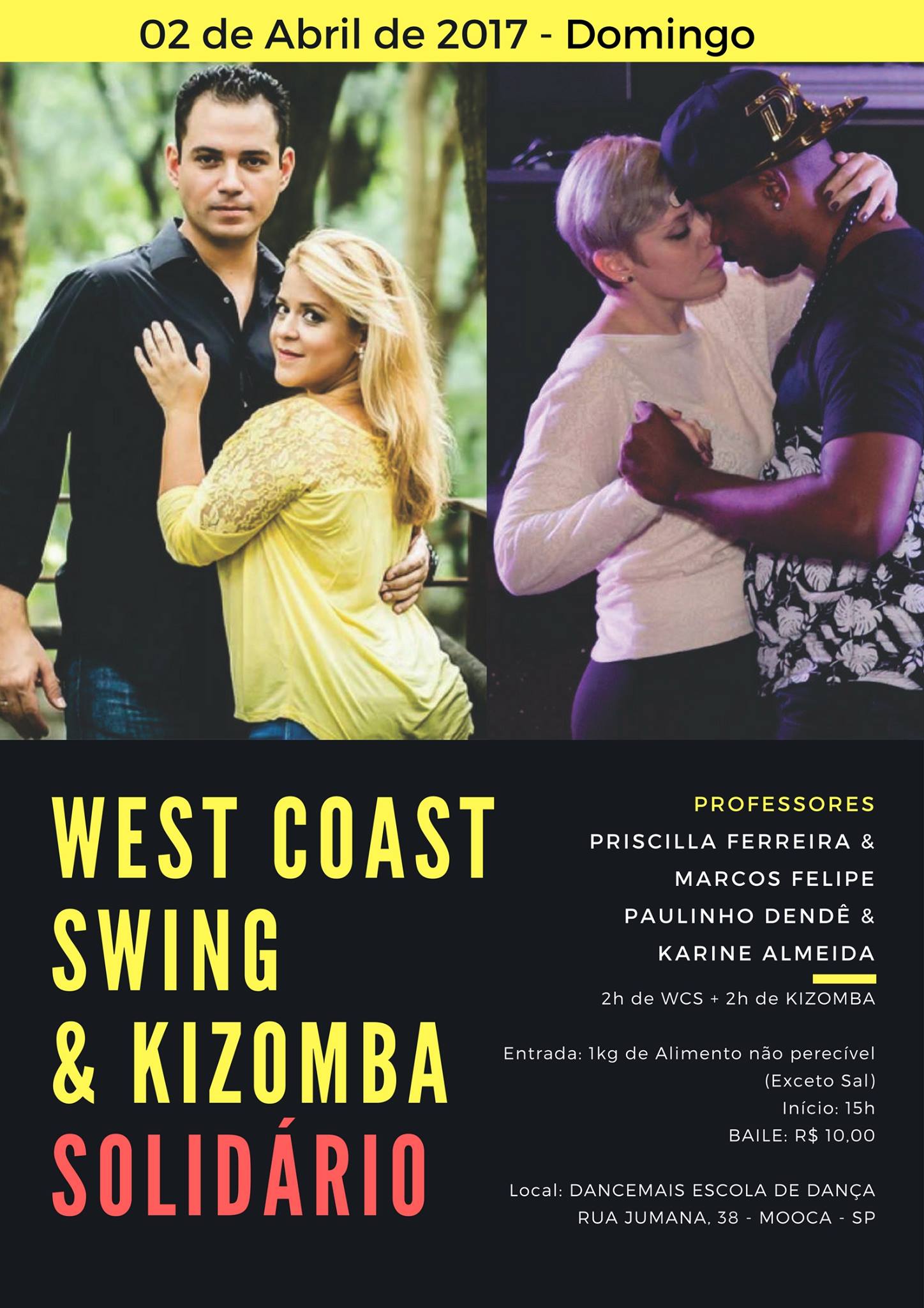 West Coast Swing & Kizomba Solidário