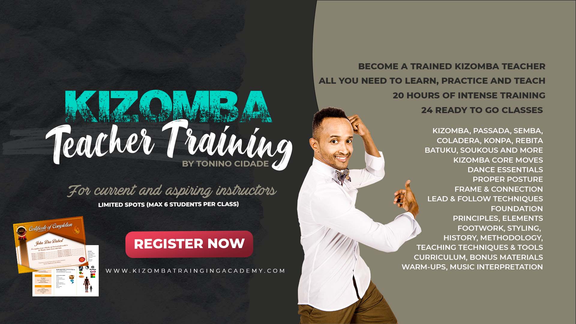 Level 1 - Kizomba Teacher Training & Certification